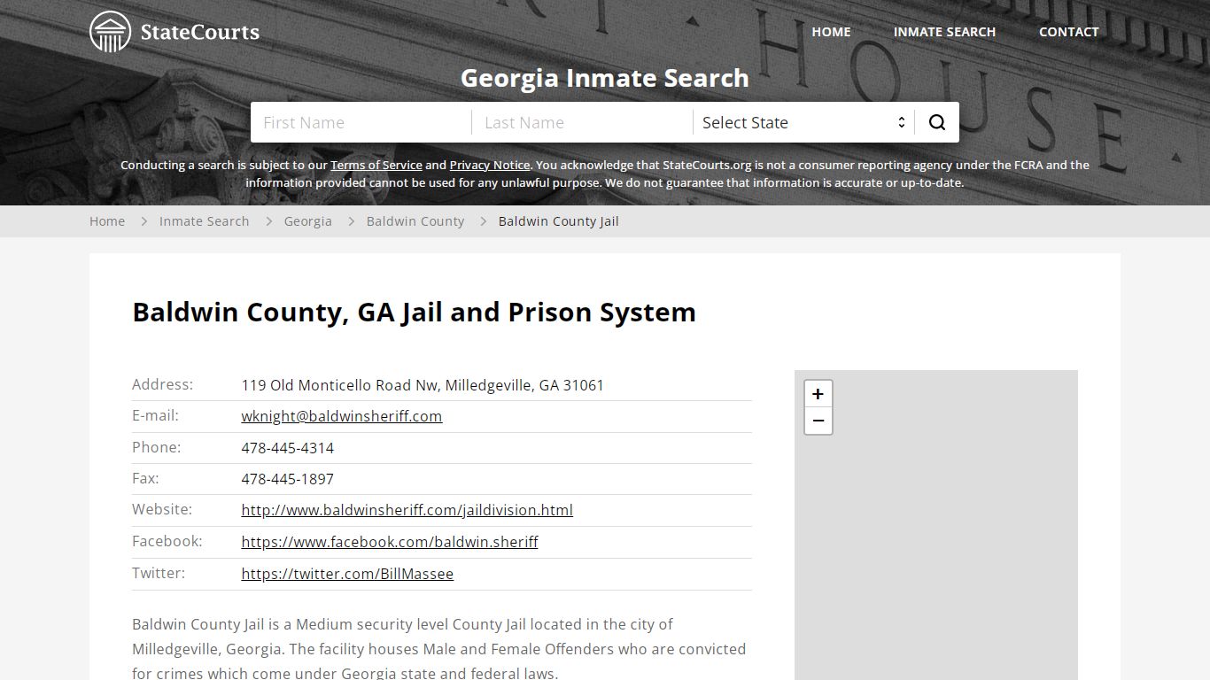 Baldwin County Jail Inmate Records Search, Georgia - StateCourts